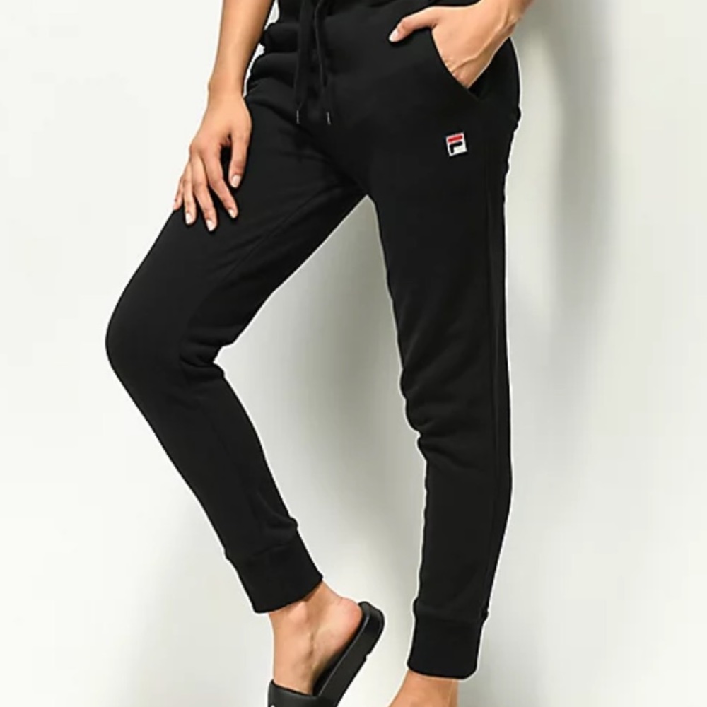 Black Fila woman joggers